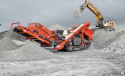 QH332 cone crusher with hanging screen
