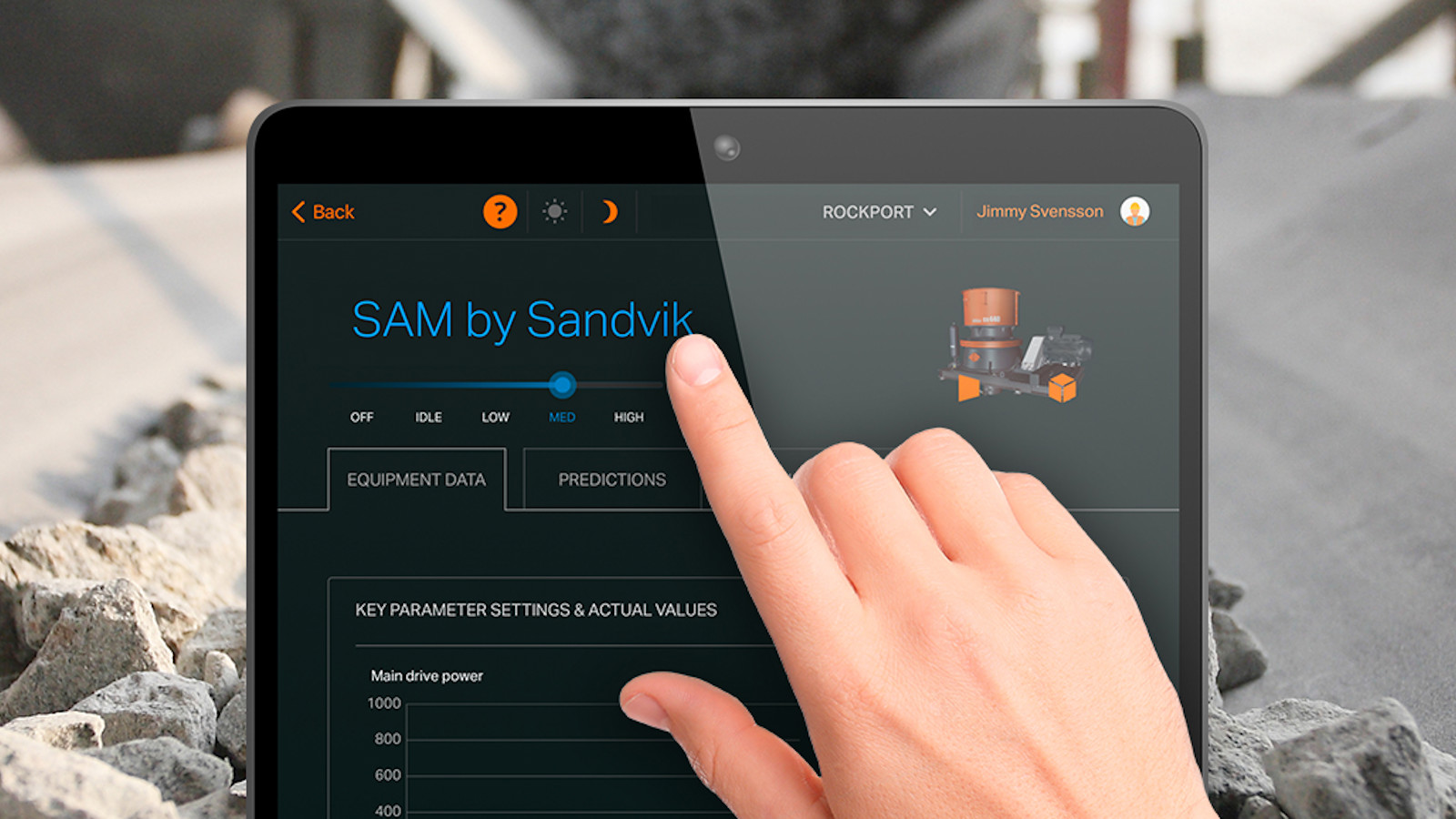 Screening Sambox Always-on digital assistant SAM by Sandvik improves crushing and ...