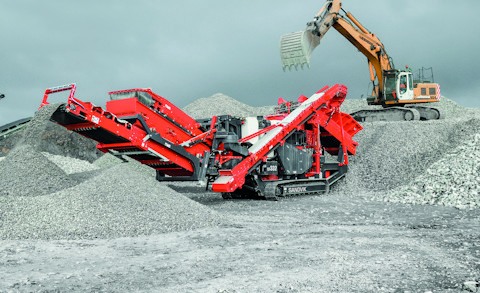 QH332 cone crusher with hanging screen