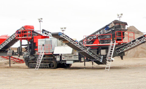 UH440E mobile cone crusher