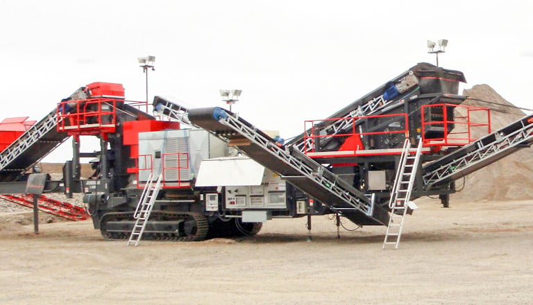 UH440E mobile cone crusher